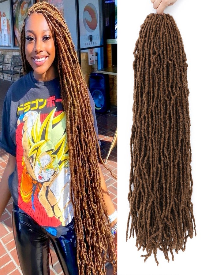 كاريدا شعر كروشيه كاريدا فو لوكس، لوكس ناعم 24 بوصة، شعر كروشيه مُجهز مسبقًا للنساء ذوات البشرة السمراء، 7 عبوات من شعر كروشيه لوكس طويل ناعم (30#، 24 بوصة (عبوة من 7)) - Image 1